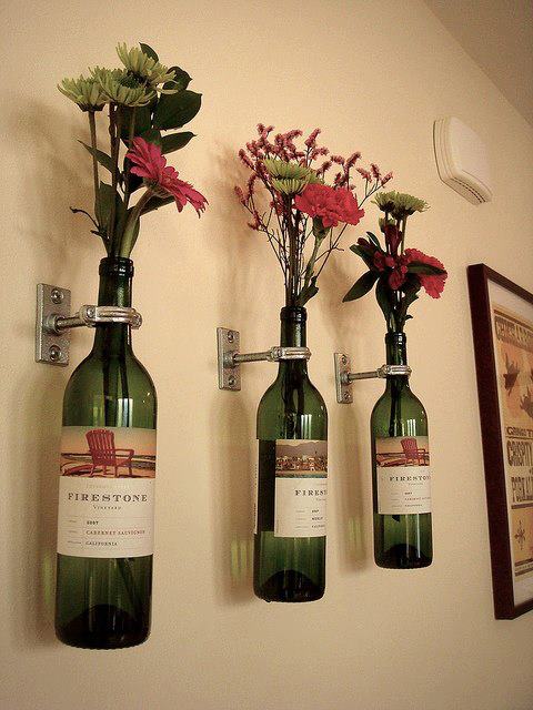 decoracao-garrafas-vinho-flores